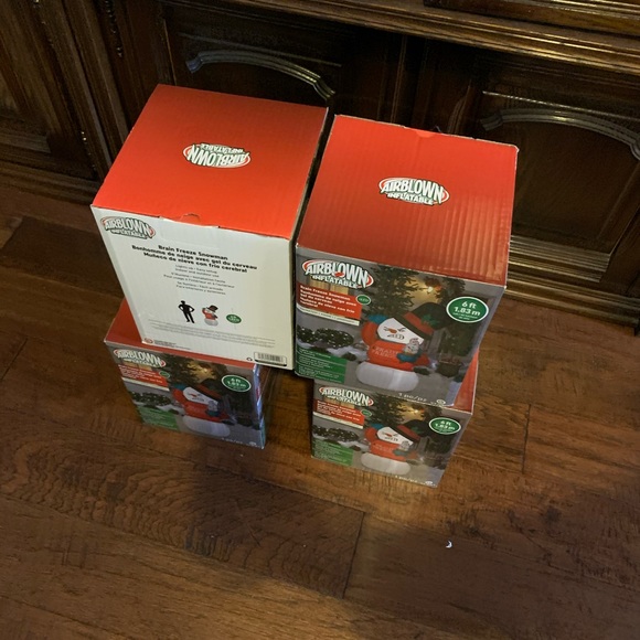 Gemmy Airblown 6ft Ugly Sweater Snowman - Picture 3 of 4